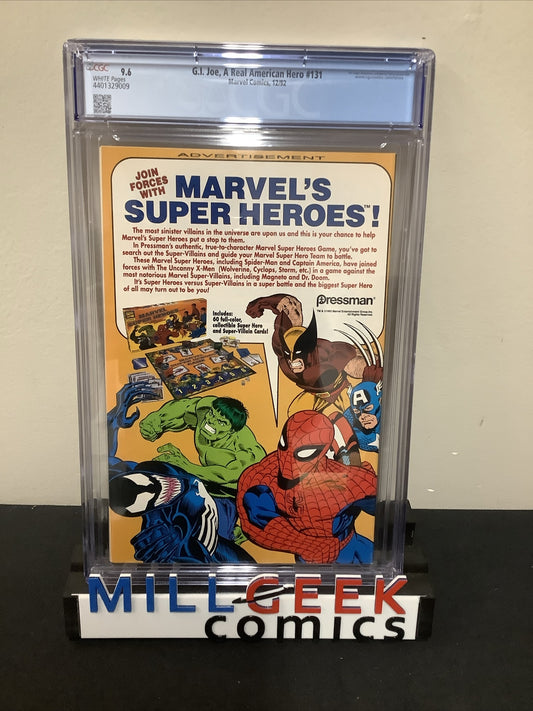 G.I. Joe, A Real American Hero #131, CGC Graded 9.6, White Pages, Larry Hama