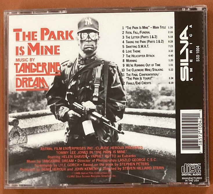 TANGERINE DREAM - The Park Is Mine (Silva Screen #SSD 1004, Like New) -JD