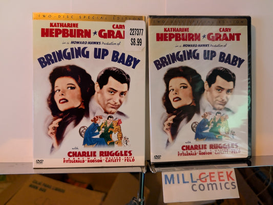 Bringing Up Baby, Katharine Hepburn & Cary Grant (DVD, 1938) -JD