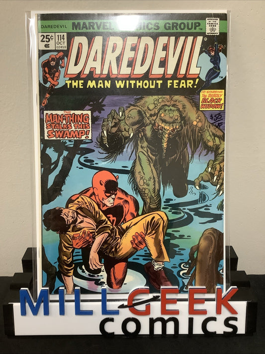 Daredevil #114 (Marvel Comics October 1974) VF (8.0) Steve Gerber, Man-Thing