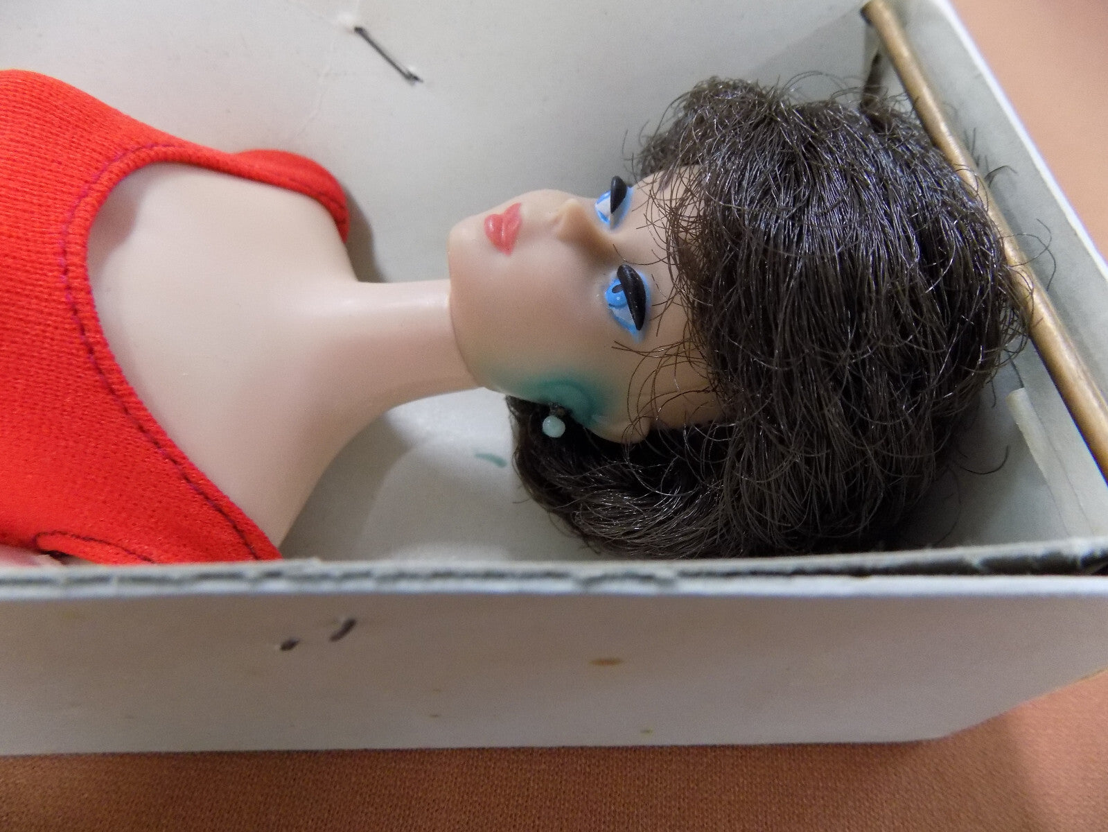 Mattel Barbie Doll 1962 Stock No. 850 Brunette Bubble Cut