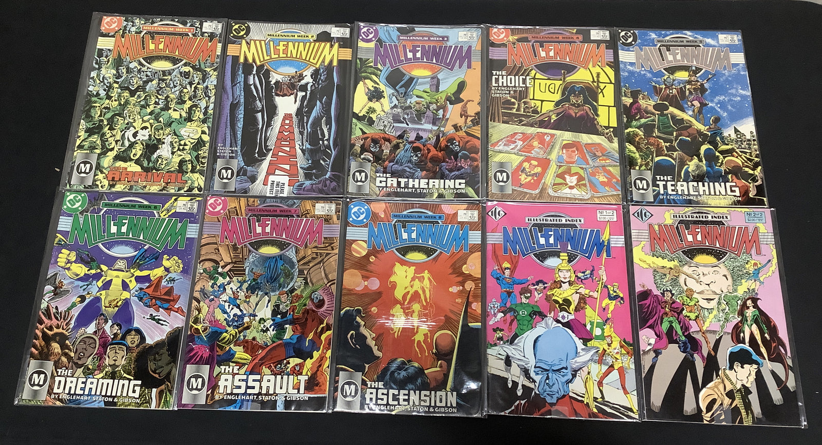 Millennium #1 2 3 4 5 6 7 8 + Illustrated Index #1 2 DC Comics Full Mini Series