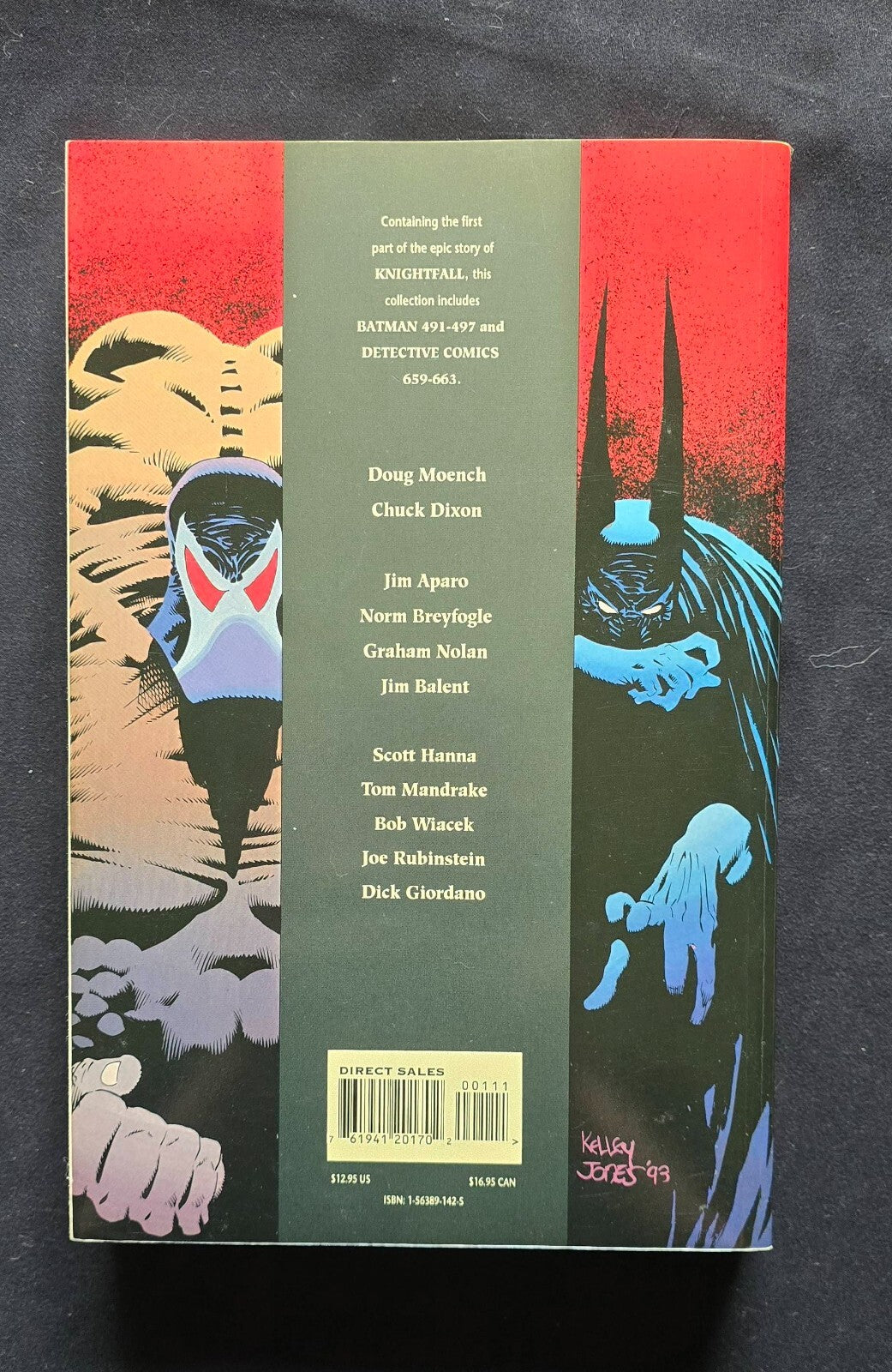 Batman Knightfall 2 TPB Lot - #1 Broken Bat & #2 Who Rules The Night? (1993)