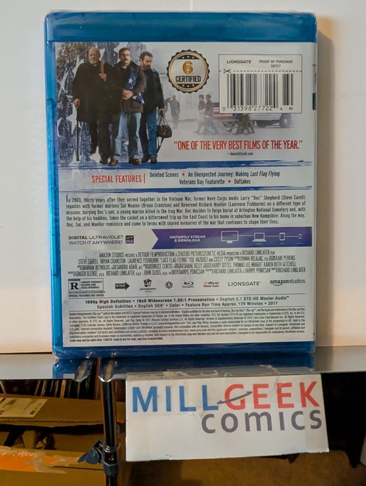 Last Flag Flying, Steve Carell (Blu-Ray) Brand New -JD