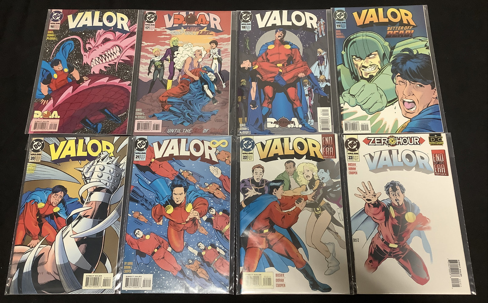Valor #16-23 Comic Lot, DC Comics, Zero Hour Tie-in, Kurt Busiek, 1992-1994