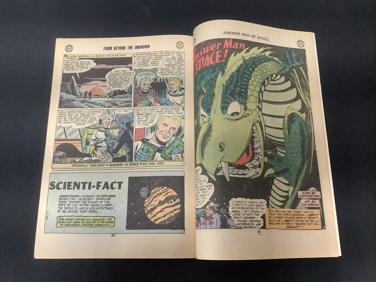 From Beyond the Unknown #10 (DC Comics April-May 1971) VF (8.0) John Broome