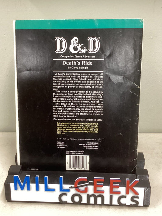 TSR 9118, CM2, Dungeons & Dragons Adventure Module, Death’s Ride 1984