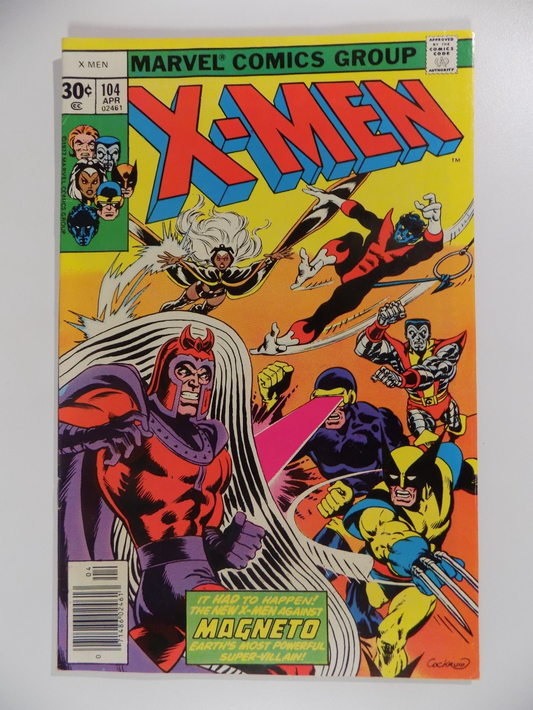X-Men #104 Marvel Comic April 1977 Very Fine-