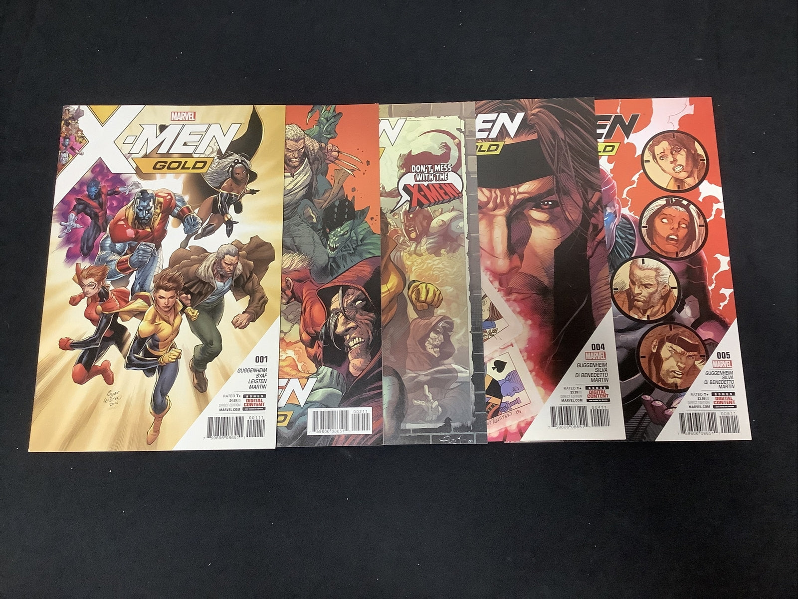 X-Men Gold #1-5 comic lot (2017) Marvel, controversial first issue