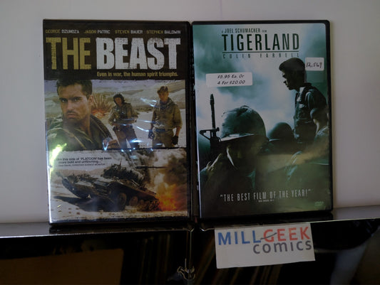 The Beast / Tigerland, 2 Movie Set (DVD) Like New -JD