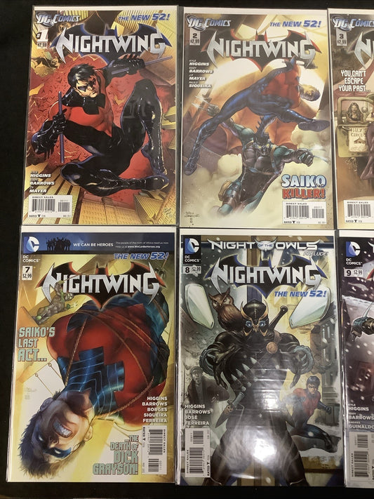 Nightwing #1-12 Comic Lot, DC Comics, Kyle Higgins/Eddy Barrows, New 52