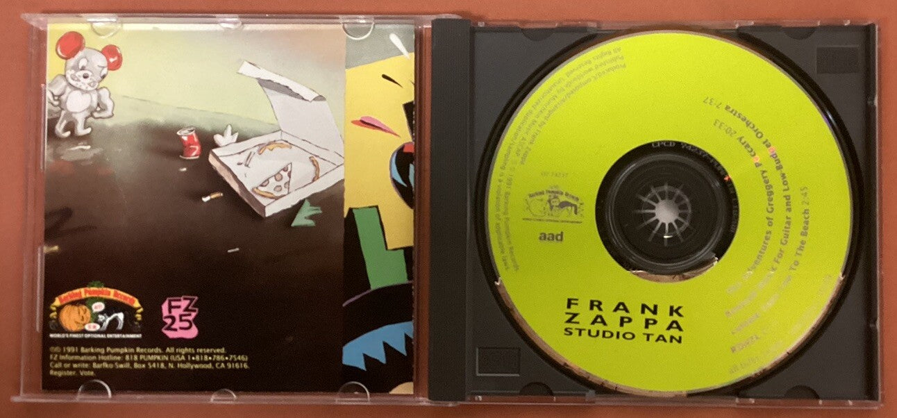 Frank Zappa, Studio Tan (CD, Barking Pumpkin, 1991, Like New) -JD