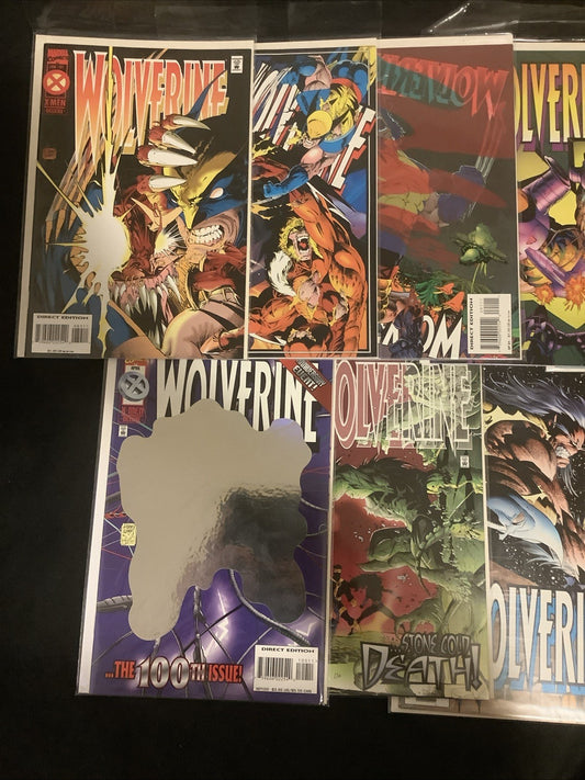 Wolverine #89-130 Comic Lot, Marvel, Hama/DeFalco, Hologram Cover, 1995