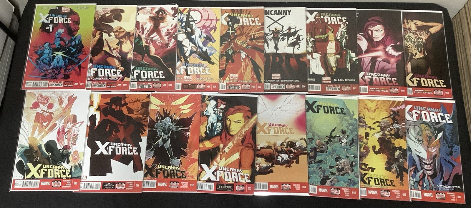 Uncanny X-Force #1-17 Complete Comic Set, Marvel, Sam Humphries/Ron Garney