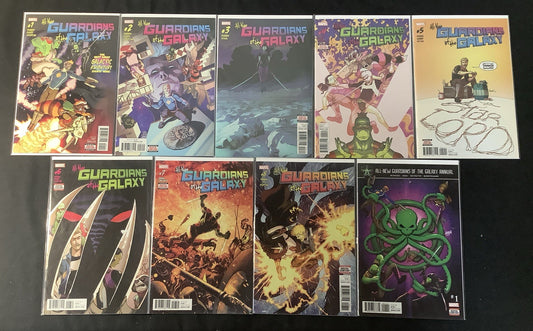 All-New Guardians of the Galaxy #1-8 + Annual #1 Comic Lot, Marvel, Gerry Duggan