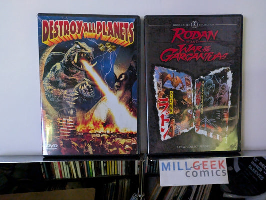 Destroy All Planets / Rodan / War of the Gagantuas, 3 Movie Set (DVD) -JD