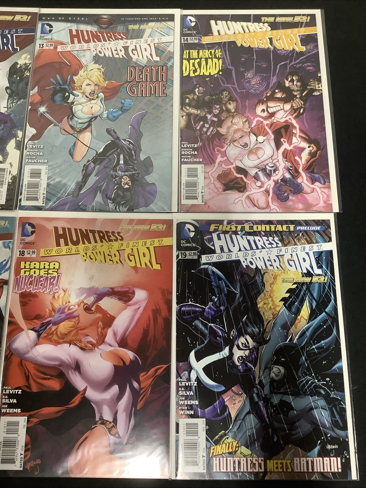 World's Finest #10-19 Comic Lot, DC Comics, Paul Levitz/Kevin Maguire, Powergirl