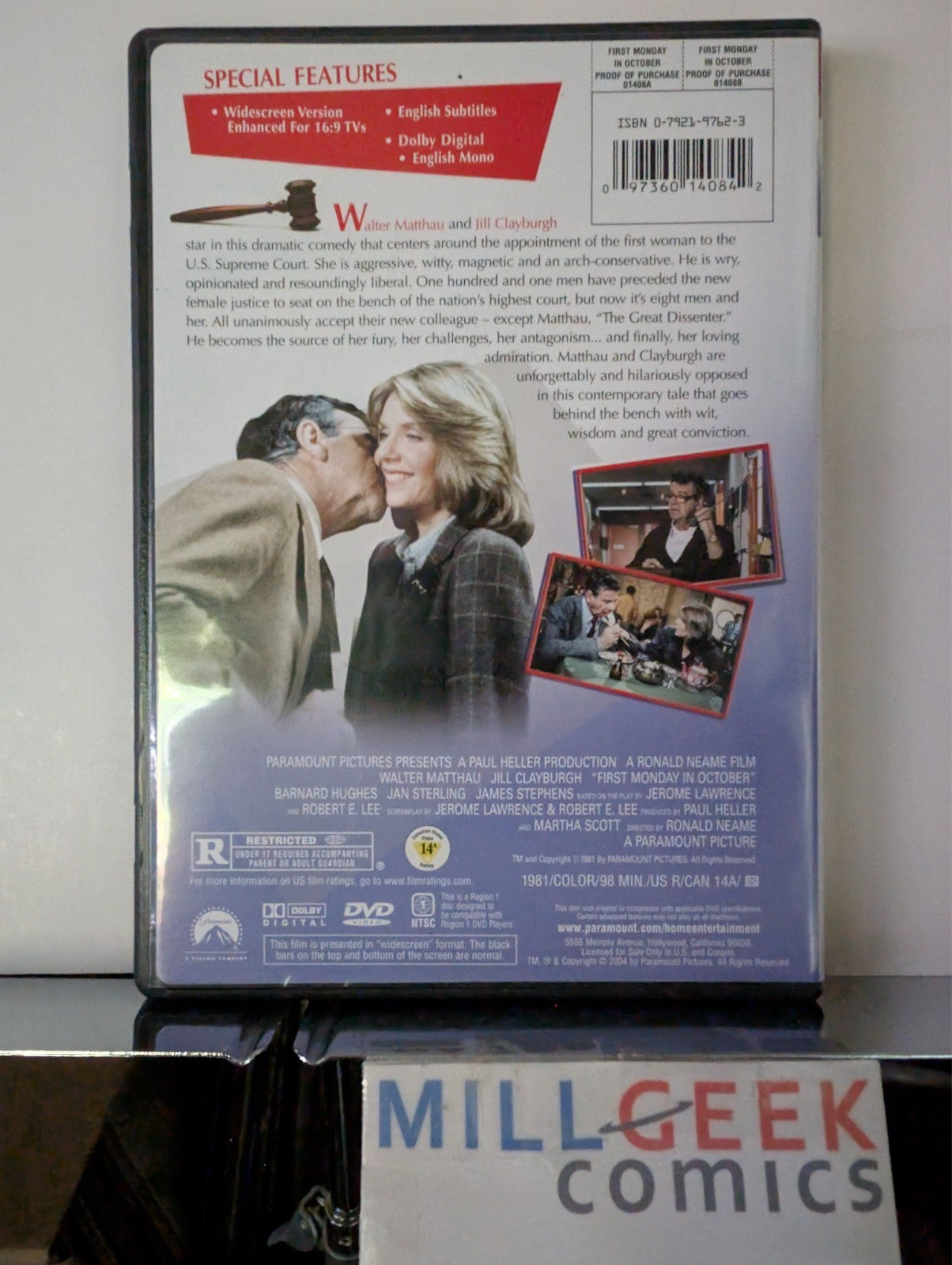 First Monday in October, Walter Matthau (DVD) Like New -JD
