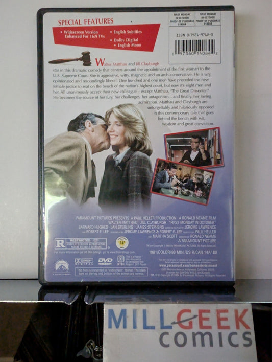 First Monday in October, Walter Matthau (DVD) Like New -JD