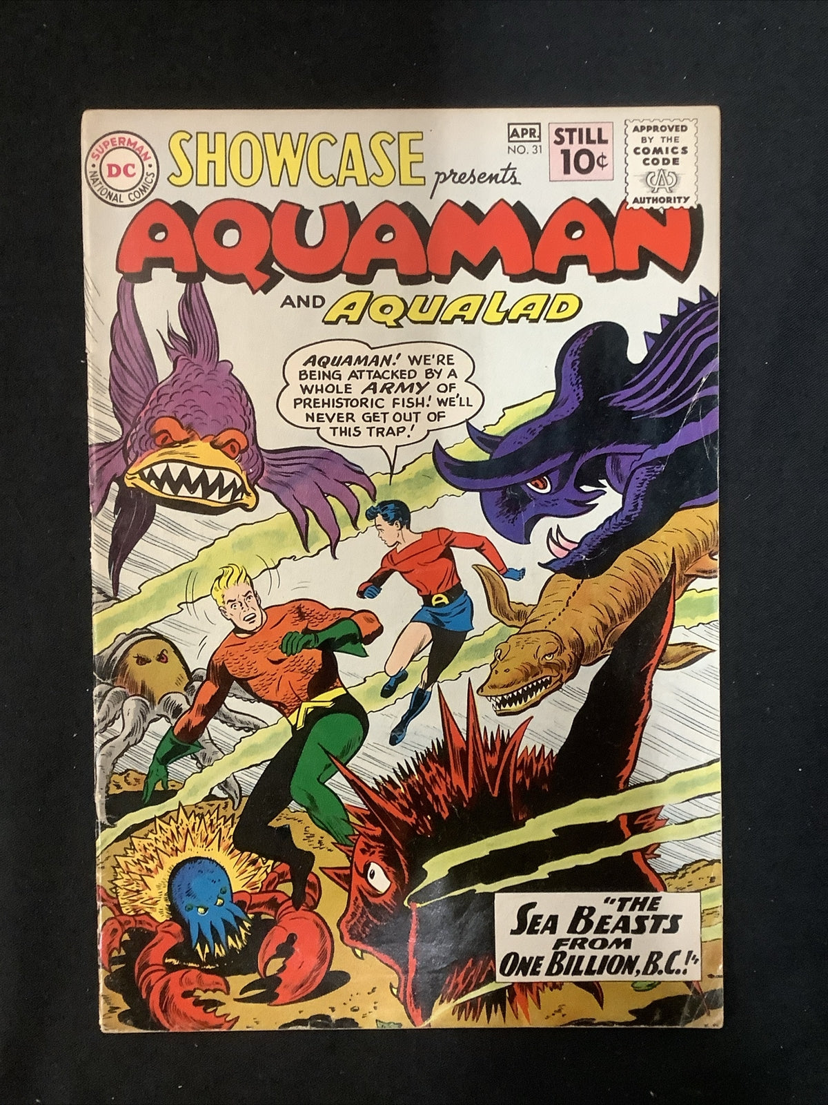 Showcase #31 (1961) VG- (3.5) Henry Boltinoff, Sea Beasts From One Million B.C.