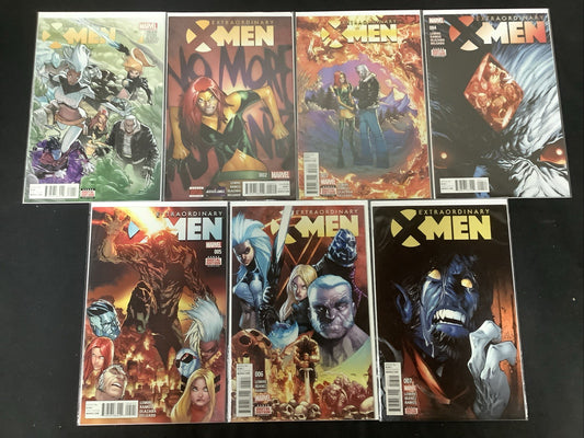 Extraordinary X-Men #1-7 Comic Lot, Marvel Comics, Jeff Lemire/Humberto Ramos