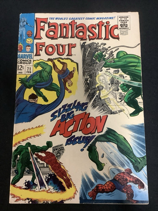 Fantastic Four #71 (Marvel Comics February 1968) Fine (6.0) Stan Lee/Jack Kirby