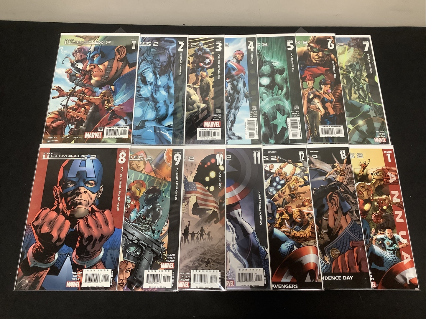 The Ultimates 2 #1-13 & Annuals 1  Comic Lot Run, Millar Hitch, Marvel 2005