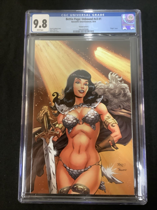 Bettie Page: Unbound #1 (Dynamite 2019) CGC Graded 9.8 (NM/M) Variant Cover O