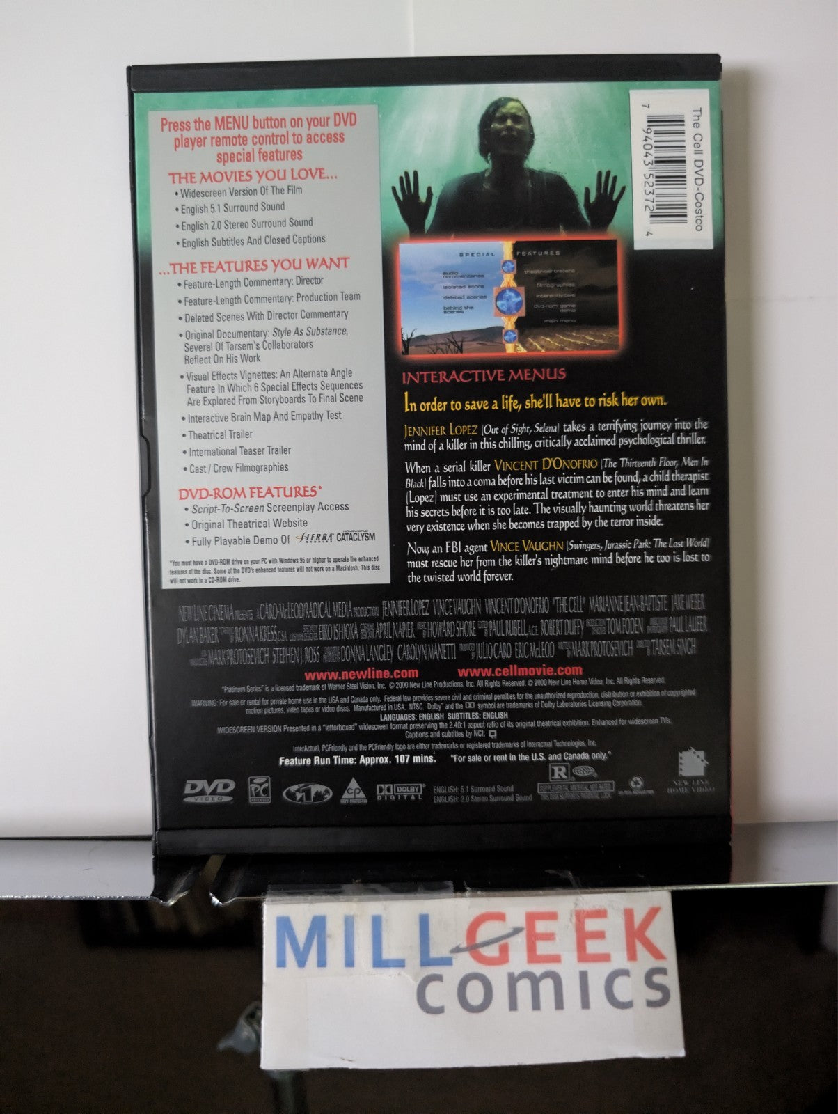 The Seventh Sign / The Cell, 2 Movie Collection (DVD) Like New -JD