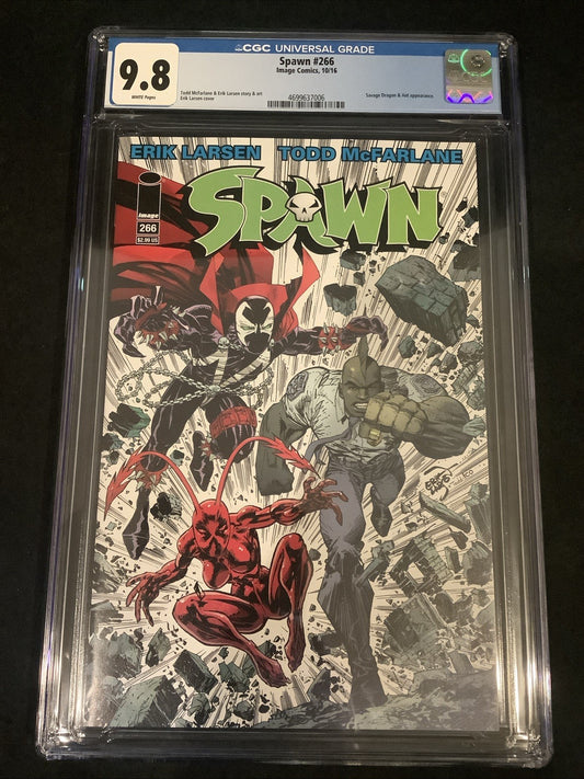 Spawn #266 (Image Comics) CGC Graded 9.8 (NM/M) Savage Dragon & Ant, Larsen