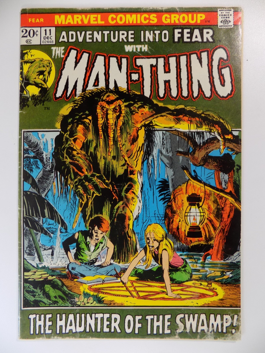 Adventure Into Fear #11 Man-Thing Marvel Comic December 1972 Fine-