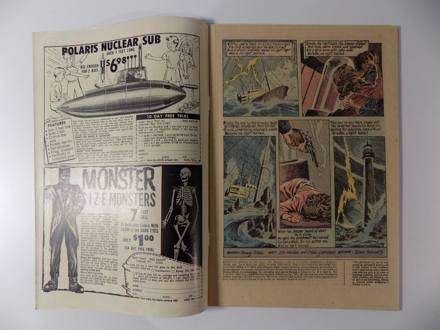Detective #414 DC Comic Very Fine August 1971
