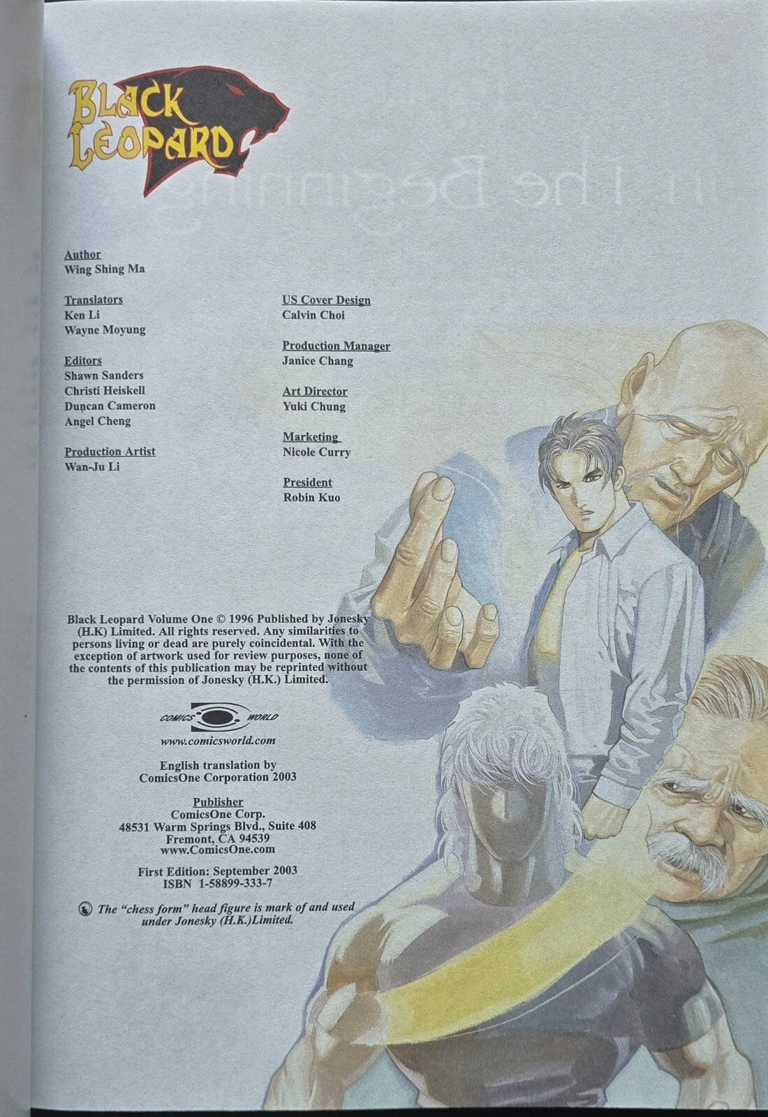 Black Leopard Volumes 1 & 2 By Wing Shing Ma 1st Editions 2003 Hong Kong Comic