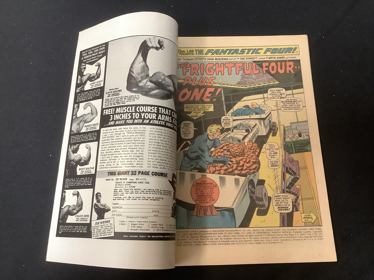Fantastic Four #129 (1972) VF+ (8.5) Roy Thomas/John Buscema, 1st App Thundra
