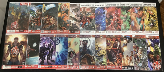 Avengers #2-43 + #34.1 + #34.2 Comic Lot, Marvel, Sam Wilson As Captain America