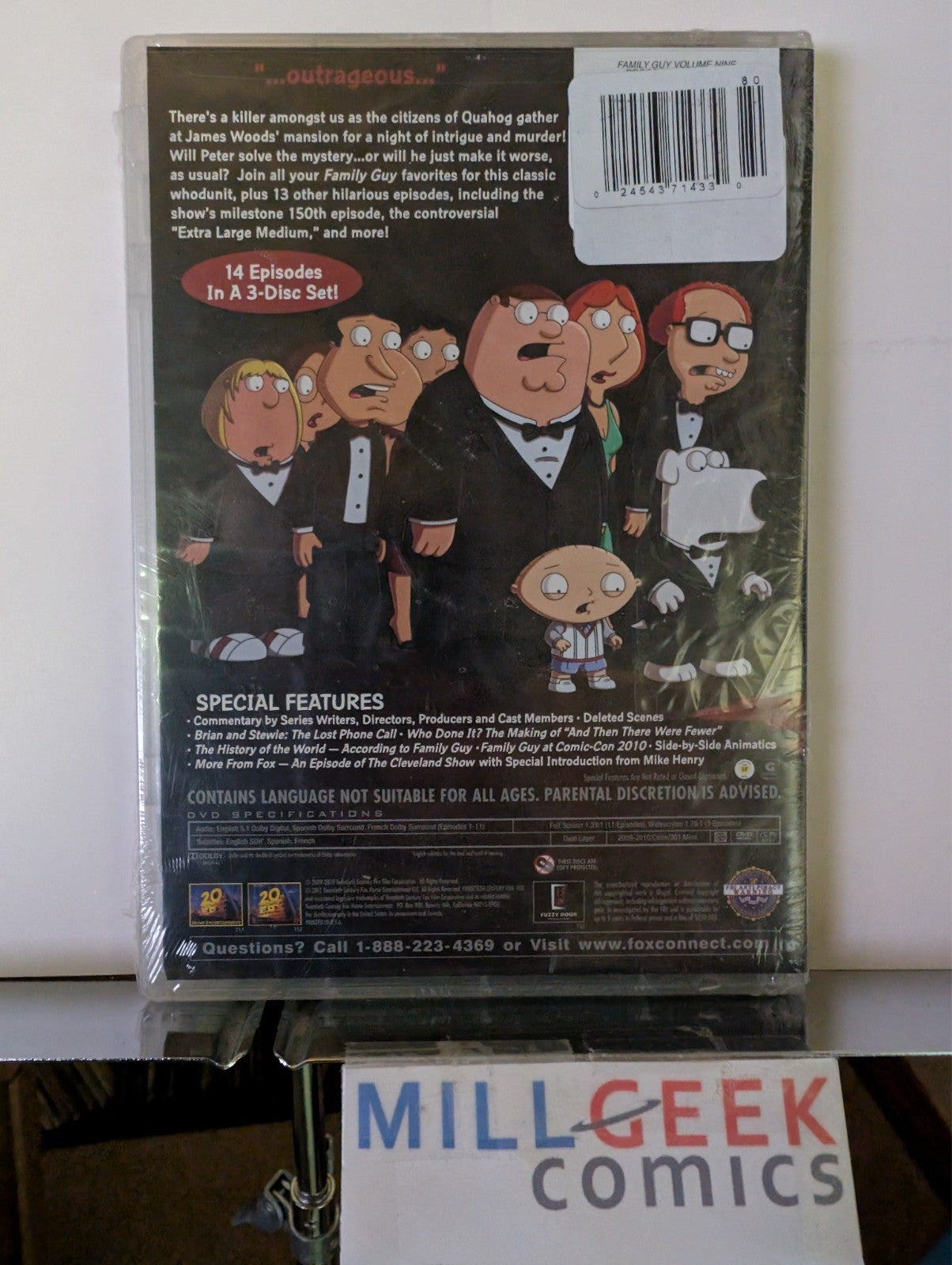 Family Guy Volume Seven, Volume Eight, Volume Nine (DVD) Like New -JD