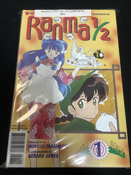 Ranma 1/2 (Part 7) #1-14 Complete Comic Set, Viz Media, Rumiko Takahashi
