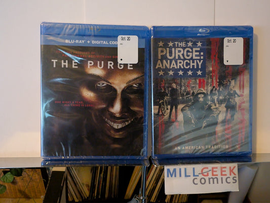 The Purge & The Purge: Anarchy, 2 Movies (Blu-Ray) Sealed NEW -JD