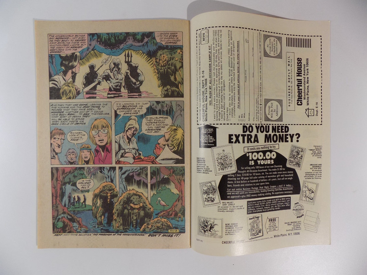 Man-Thing #6 Marvel Comic June 1974 Very Fine+