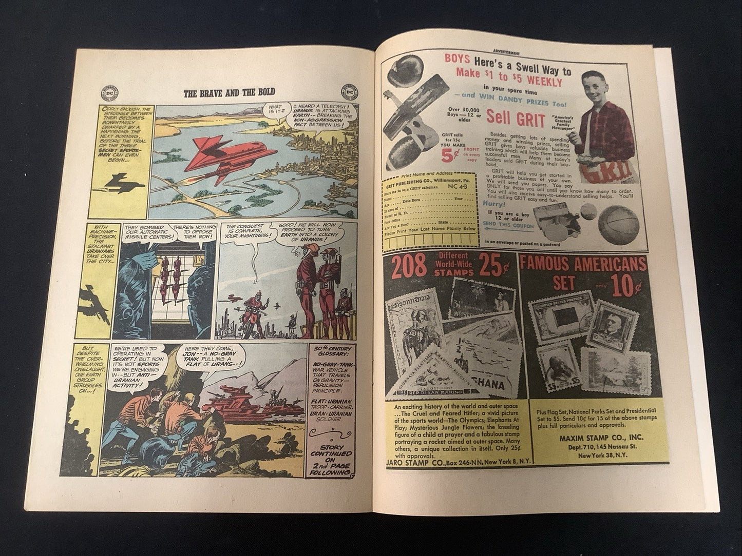 Brave and the Bold #47 (1963) Fine (6.0) 2 Inner Wrap Detached Lower Staple