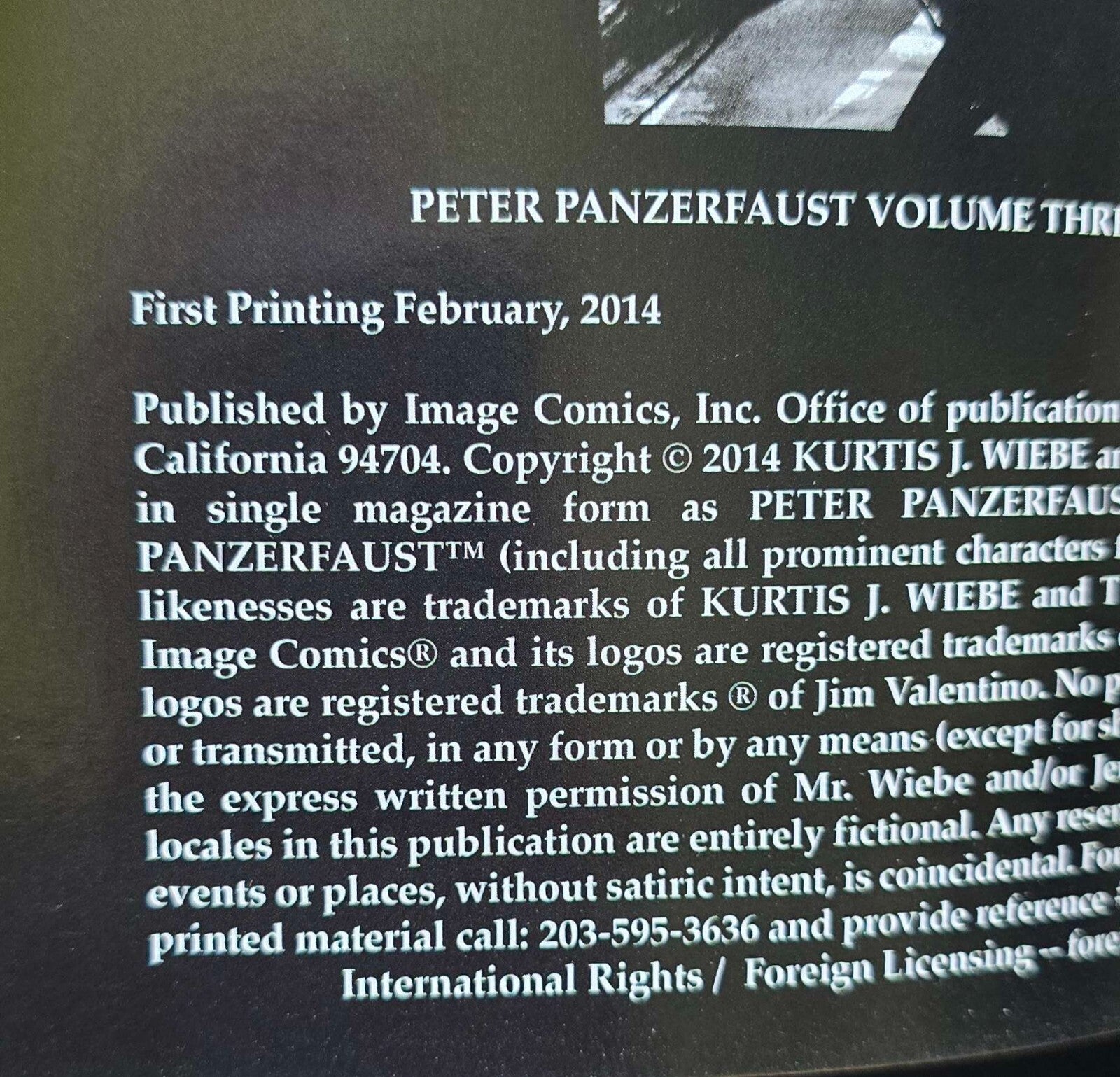 Peter Panzerfaust Lot Vol. 1-3 - Wiebe/Jenkins (SIGNED and Sketched, 2013-2014)