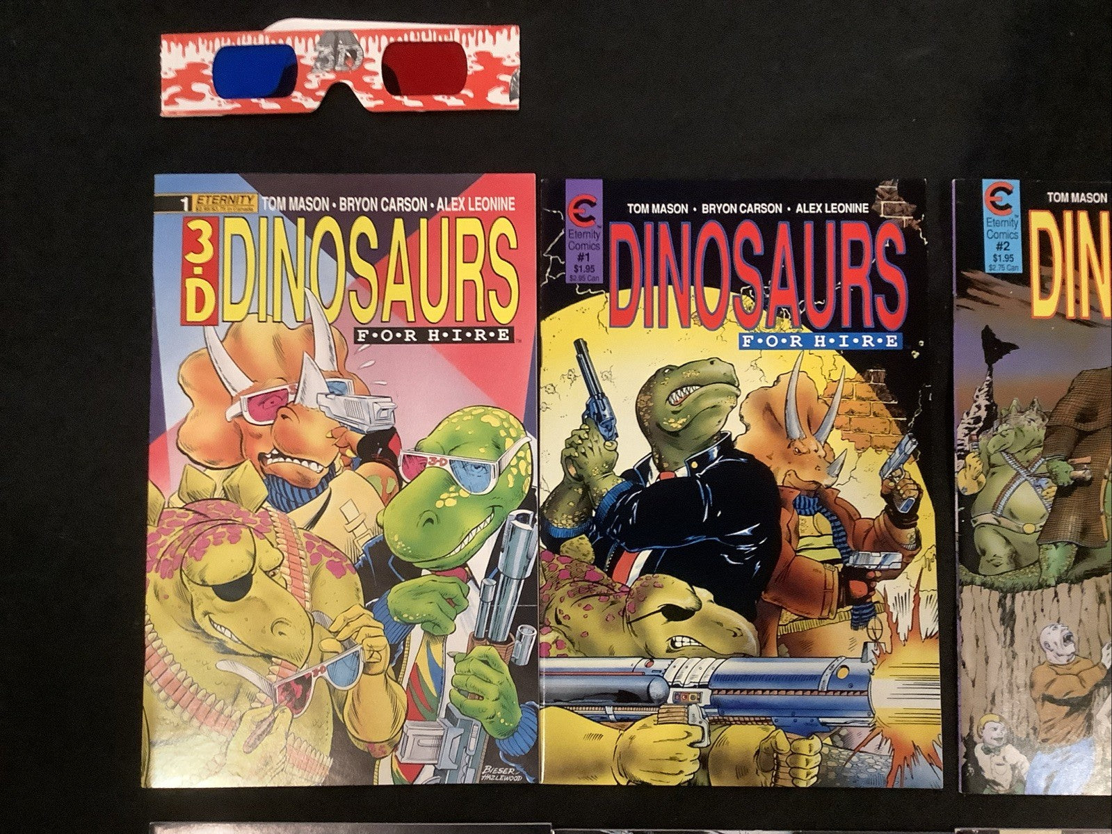 Dinosaurs for Hire #1-9 + Fall Classic Complete Comic Set, 3D Glasses Included