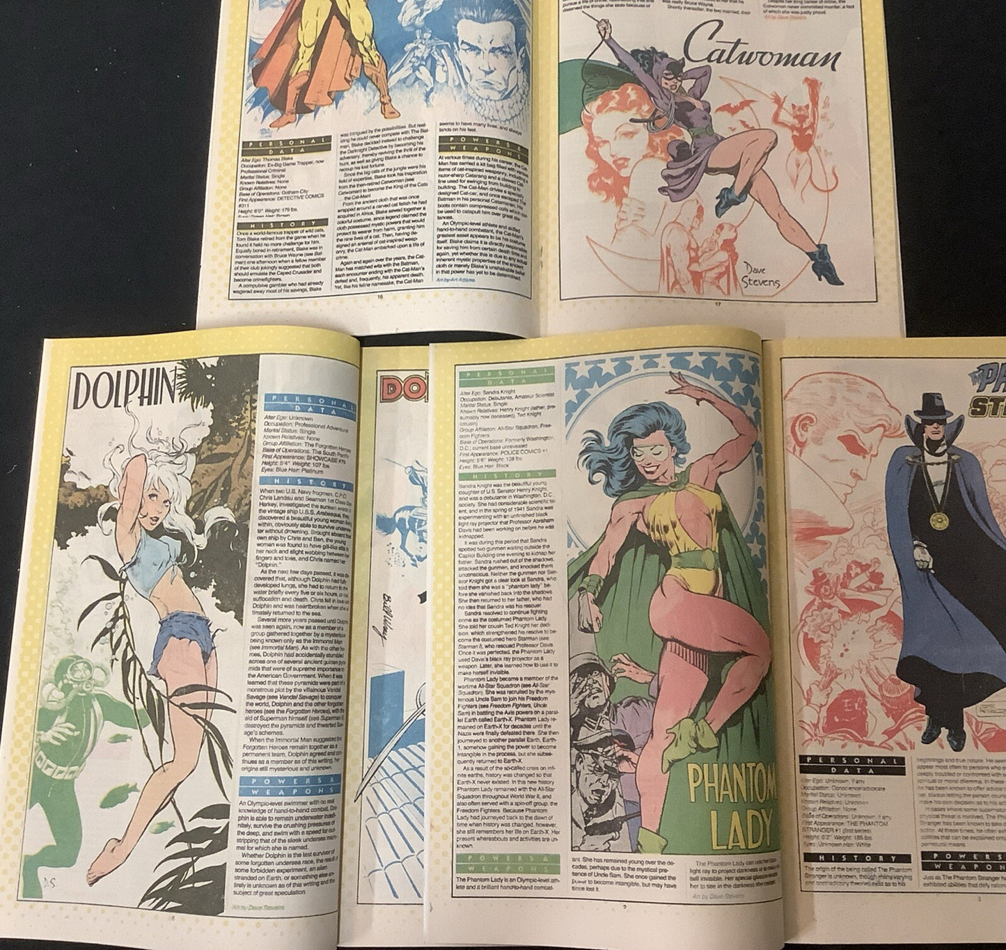 Who’s Who Of The DC Universe #1-26 + Updates Comic Lot, Dave Stevens Pin-Up’s