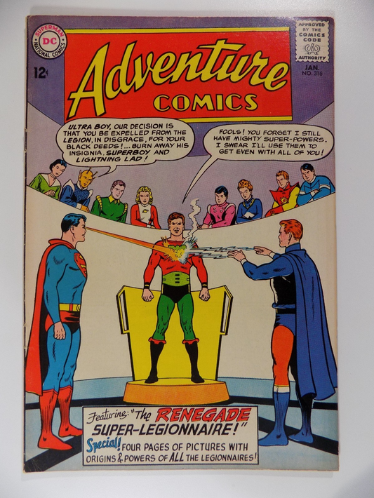 Adventure Comics #316 DC Comic January 1964 Fine/Very Fine