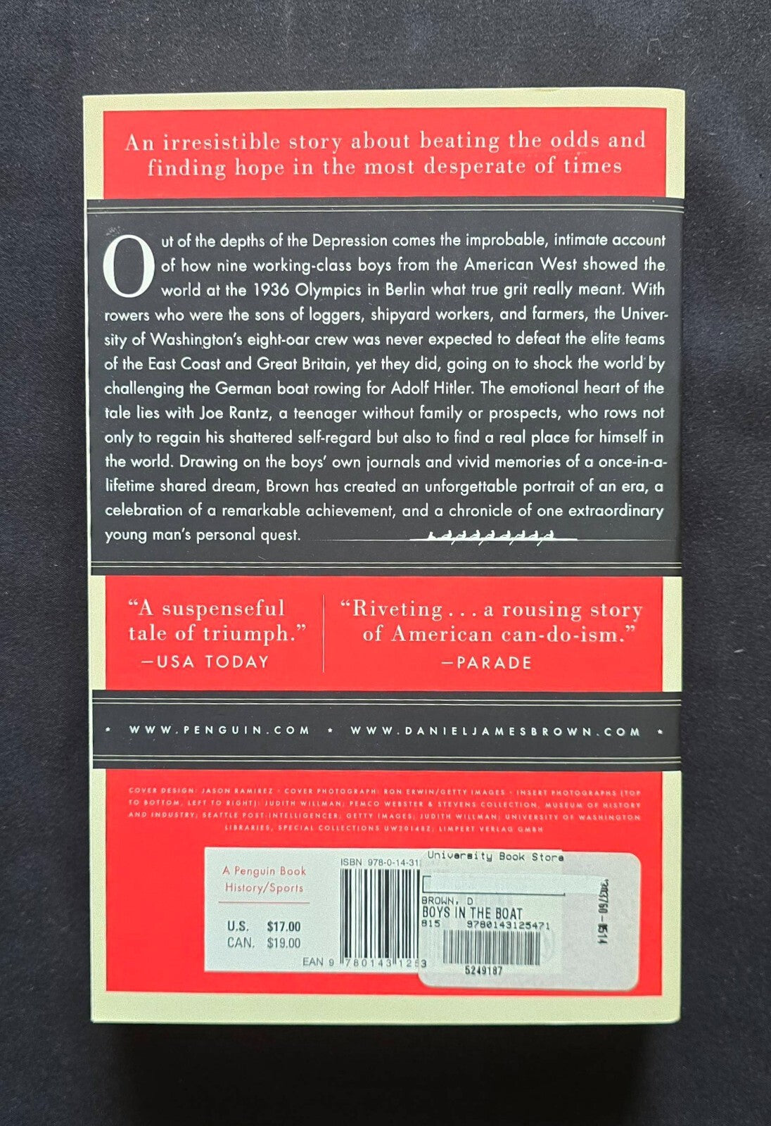 The Boys In The Boat by Daniel James Brown (SIGNED 1st Ed 2013) - JD