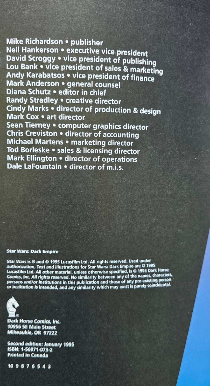 Star Wars: Dark Empire The Collection (2nd Ed. 1995)