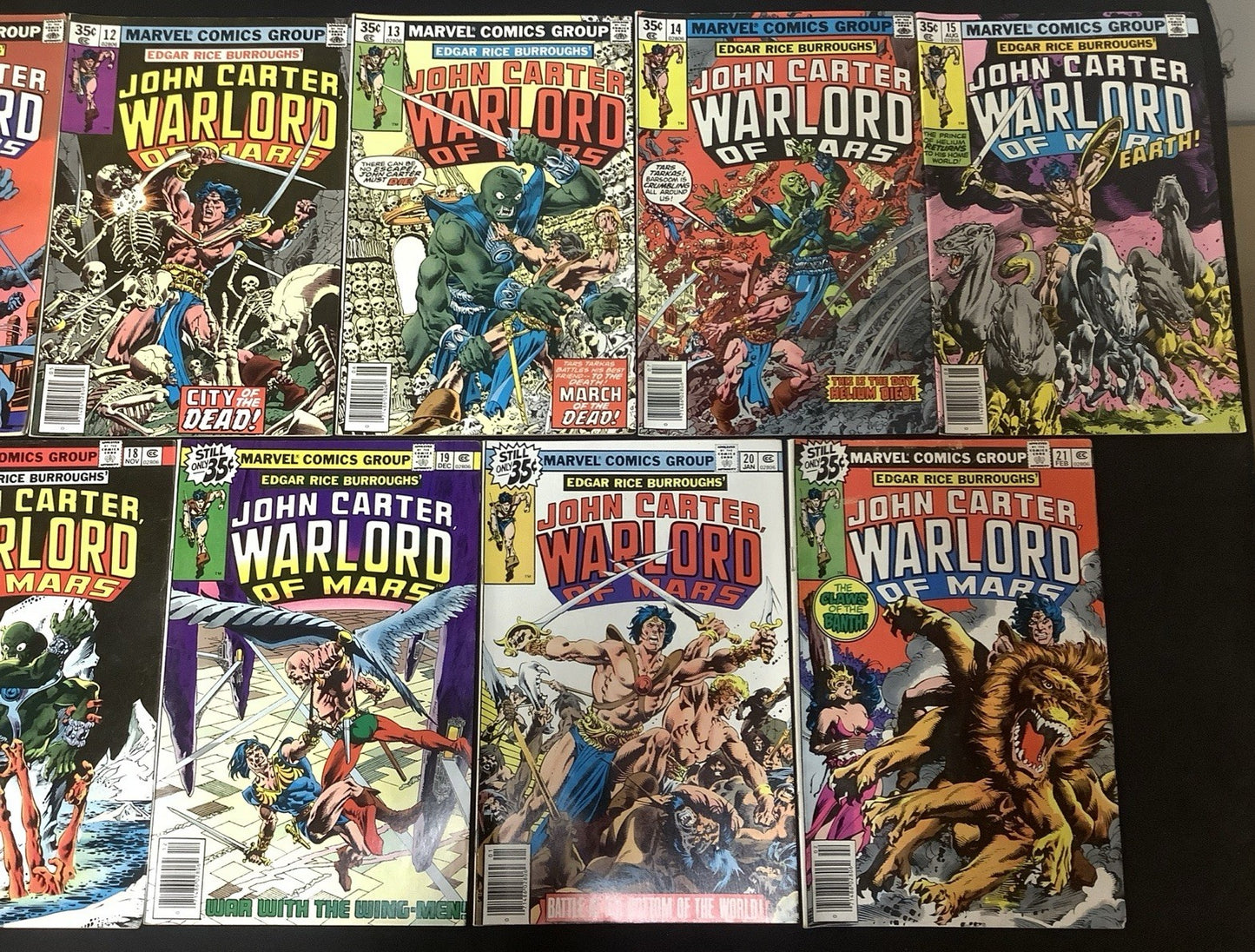 John Carter Warlord of Mars #9-28 + Annuals #1-3 Comic Lot, Reader Copies
