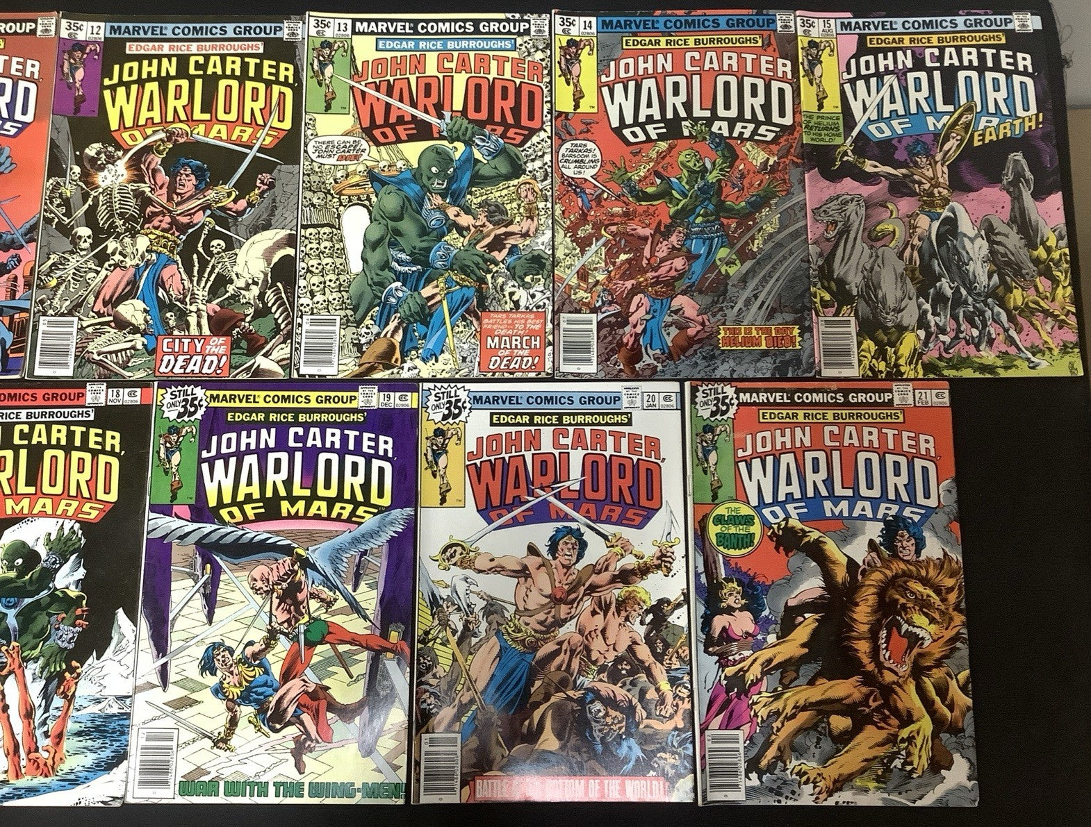 John Carter Warlord of Mars #9-28 + Annuals #1-3 Comic Lot, Reader Copies