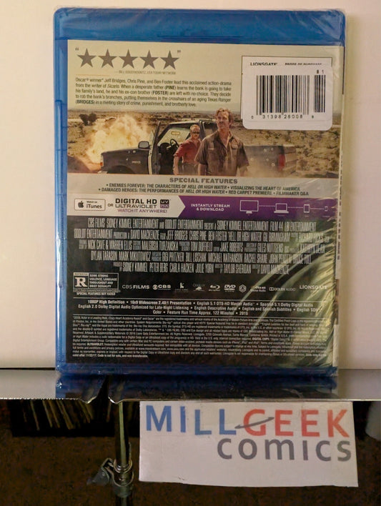 Hell or High Water, Jeff Bridges (Blu-Ray 2016) Brand New -JD