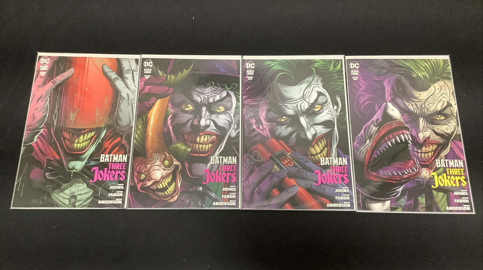 Three Jokers Variant Comic Set #1-3, Covers E F G + #1 2nd Print Variant, DC